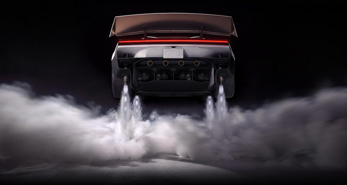 Tesla показала Roadster Rocket, который взлетает и ездит вверх колесами
